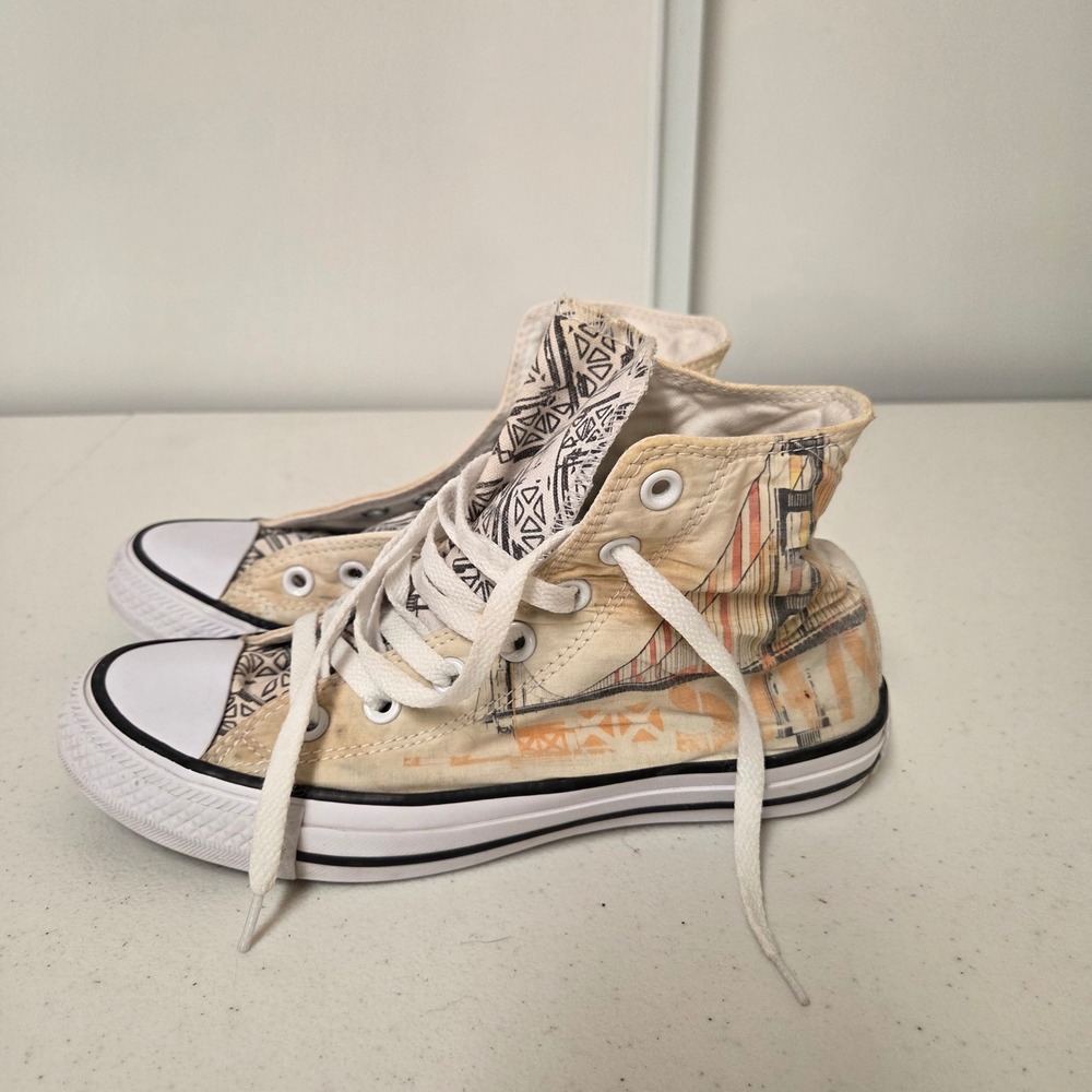 Converse Chuck Taylor All Star High Top Graphic Print Sneaker 155057C Womens 7
